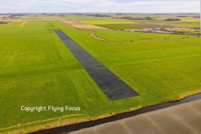 Reinforce Grass Runway with plastic tiles